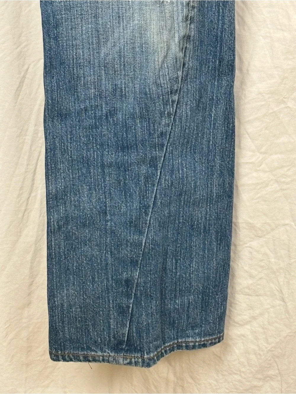 True Religion Classic Men's Joey 36 33 Blue Washed Straight-Leg Jeans